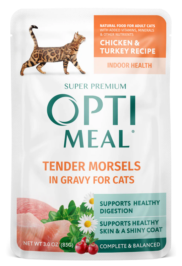 Optimeal® Chicken & Turkey Tender Morsels In Gravy For Adult Cats (3 oz)