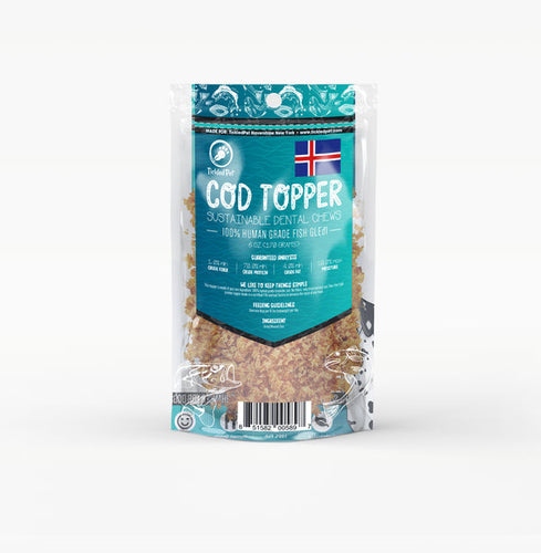 Tickled Pet Dried Minced Cod Food Topper for Cats