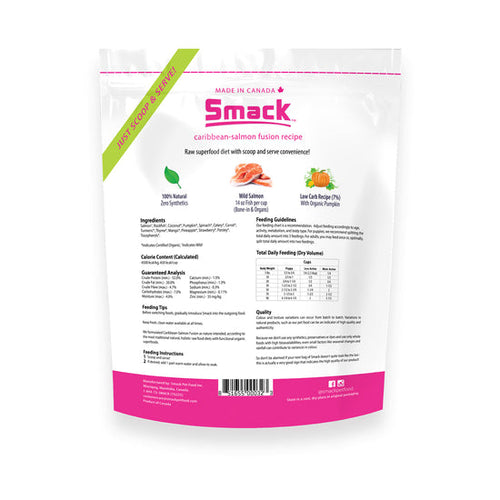 Smack Caribbean-Salmon Fusion Raw Dehydrated Grain Free Dog Food