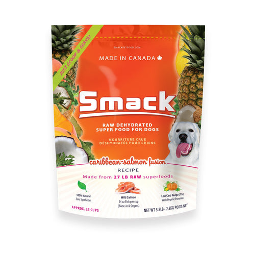 Smack Caribbean-Salmon Fusion Raw Dehydrated Grain Free Dog Food