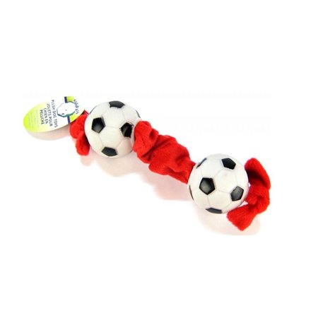 Coastal Pet Products Li'l Pals Plush and Vinyl Dog Toy (Basketball Tug)