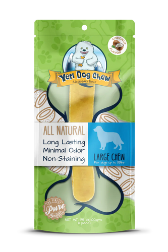 Yeti Dog Chews Flavored Chews Coconut Large (1 Piece Large 3.5 oz)