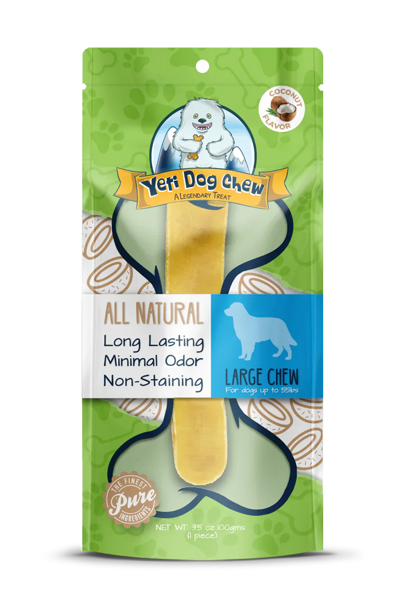 Yeti Dog Chews Flavored Chews Coconut Large (1 Piece Large 3.5 oz)