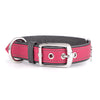 MyFamily Fuchsia Firenze Genuine Italian Leather Dog Collar