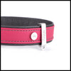 MyFamily Fuchsia Firenze Collar in Genuine Leather Dog Collar