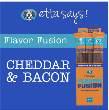 Etta Says! Flavor Fusion Cheddar & Bacon Dog Treats