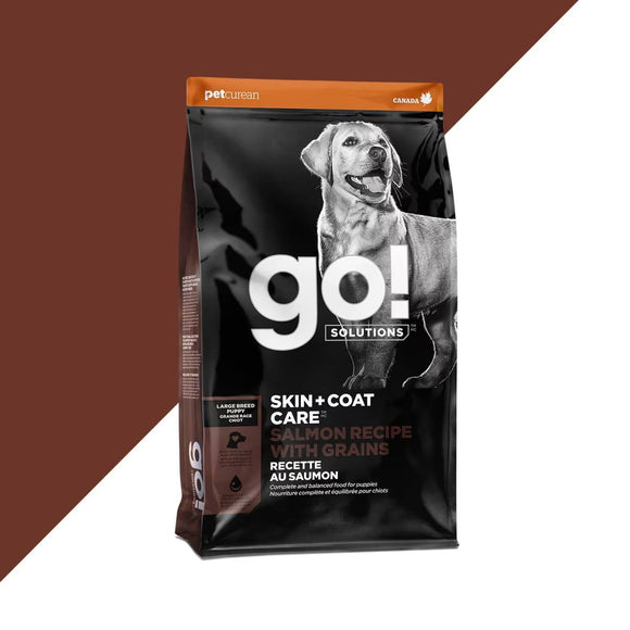 GO! Skin + Coat Care Large Breed Puppy Salmon Recipe With Grains