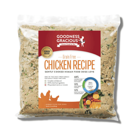 Goodness Gracious Gently Cooked Chicken Recipe for Dogs (16 oz)