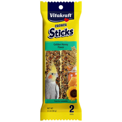 Vitakraft Crunch Sticks Golden Honey Flavor for Cockatiels