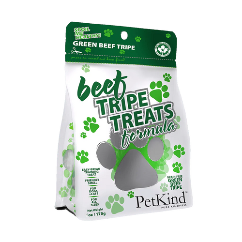 PetKind Green Beef Tripe Treats for Dog & Cats