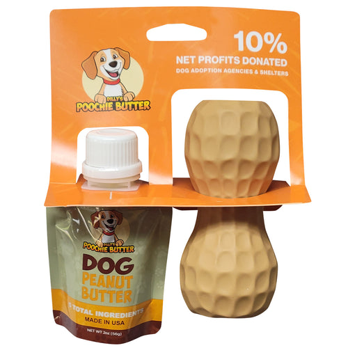 Dilly's Poochie Butter Medium Toy Filler + 2oz Squeeze Pack