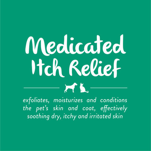 TropiClean Oatmeal & Tea Tree Medicated Itch Relief Shampoo for Pets