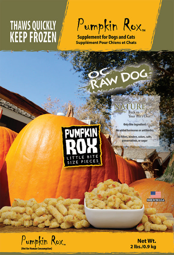 OC Raw Dog Frozen Pumpkin Rox Raw Dog Food