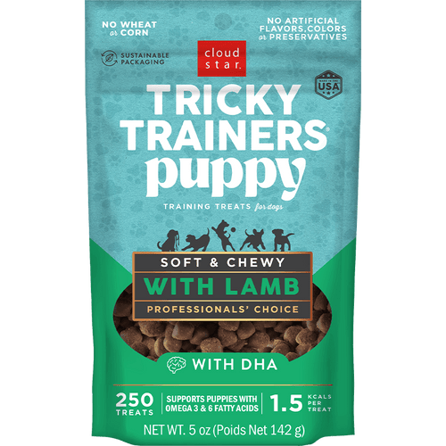 Cloud Star Tricky Trainers Puppy Mini Soft & Chewy with Lamb Training Treats for Dogs (5 oz)