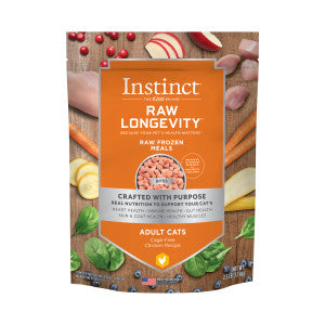 Instinct Raw Longevity Adult Frozen Bites Cage-Free Chicken Recipe Cat Food