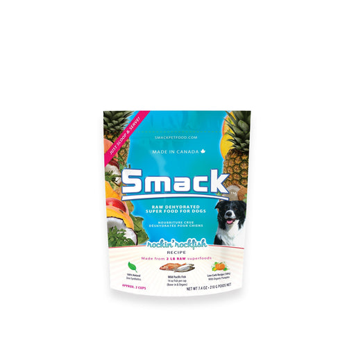 Smack Rockin' Rockfish Organic Raw Dehydrated Grain Free Dog Food