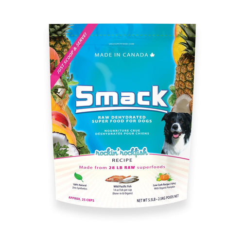 Smack Rockin' Rockfish Organic Raw Dehydrated Grain Free Dog Food