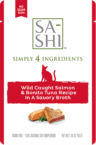 Rawz Sa-Shi Wild Caught Salmon & Bonito Tuna Cat Food Recipe In Savory Broth