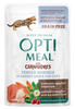 Optimeal® Tender Morsels With Real Shrimp & Salmon Cuts In Savory Sauce For Adult Cats (3 oz)