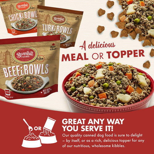 Bonnihill Farms BeefiBowls Beef Recipe Dog Food