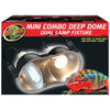 MINI COMBO DEEP DOME DUAL LAMP FIXTURE (5.5 INX2-100 WT)