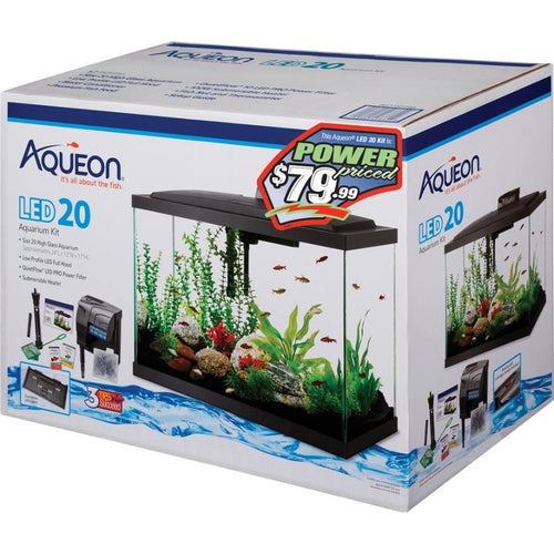 AQUEON LED AQUARIUM KIT RECTANGLE PREPRICED (55 GAL-48X13X20 IN)