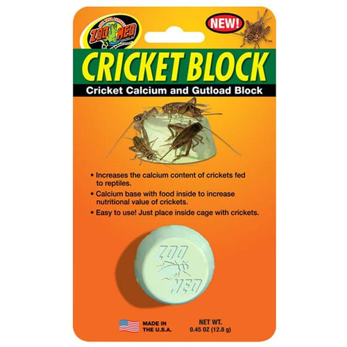 Zoo Med Cricket Block – Cricket Calcium and Gutload Block (0.45 oz (12.8 g))