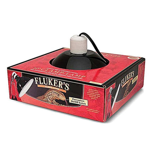 Fluker's Ceramic Clamp Lamp with Switch (5.5 INCH)