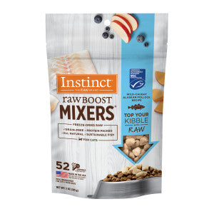 Instinct Grain Free Freeze Dried Raw Boost Mixers Wild-Caught Alaskan Pollock Recipe Cat Food